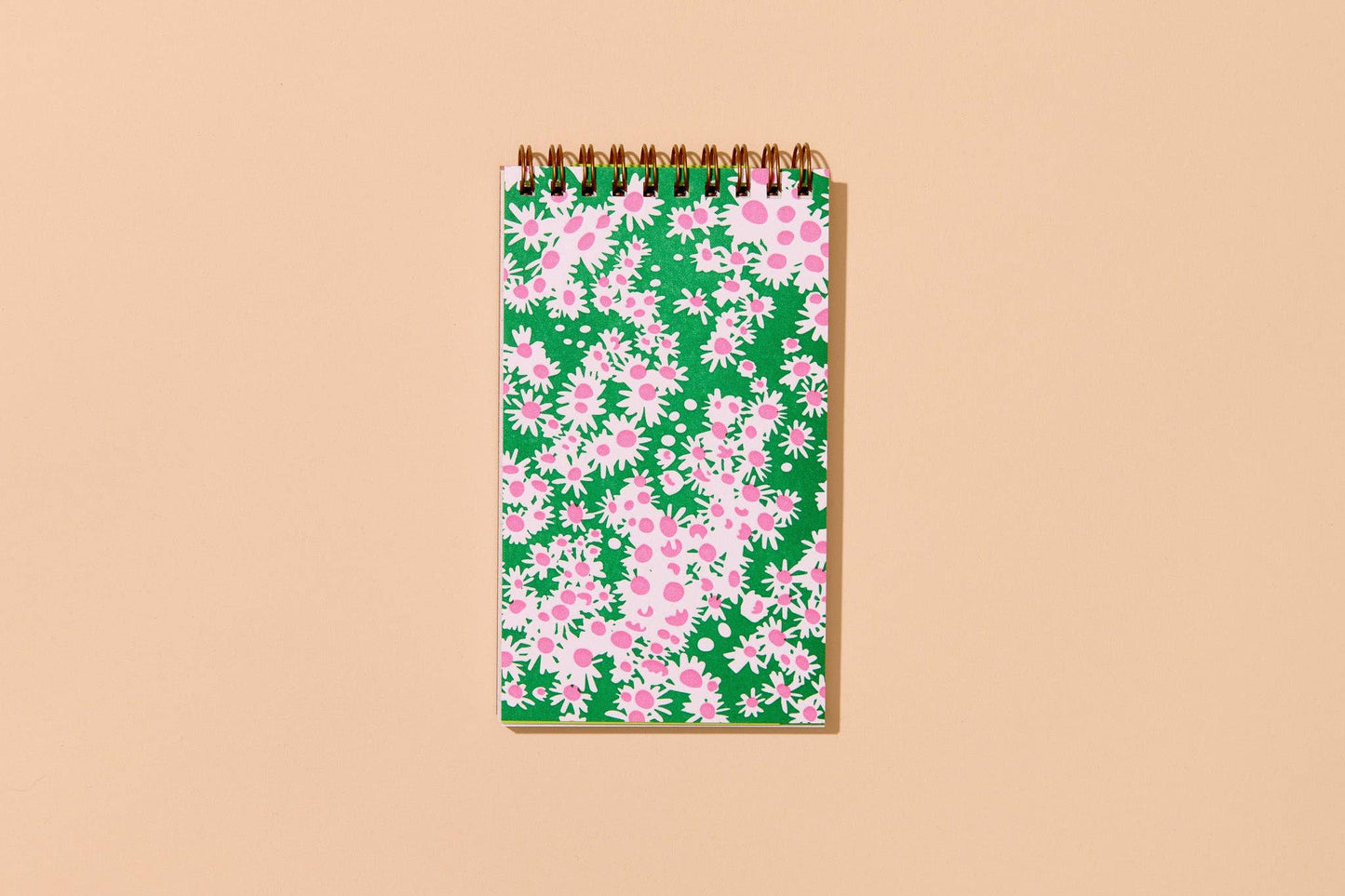 Letterpress Small Spiral Notebook—Aster (Wildflower, Summer)
