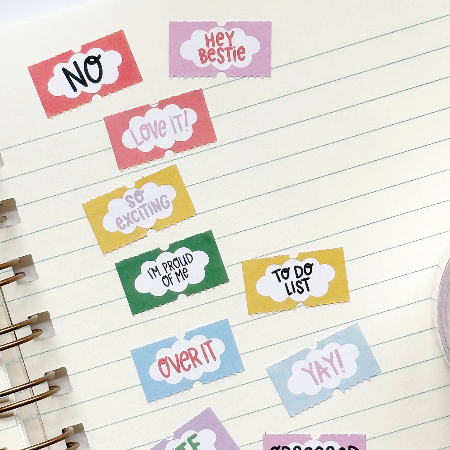 Tiny Sayings Price Ticket Sticker Roll
