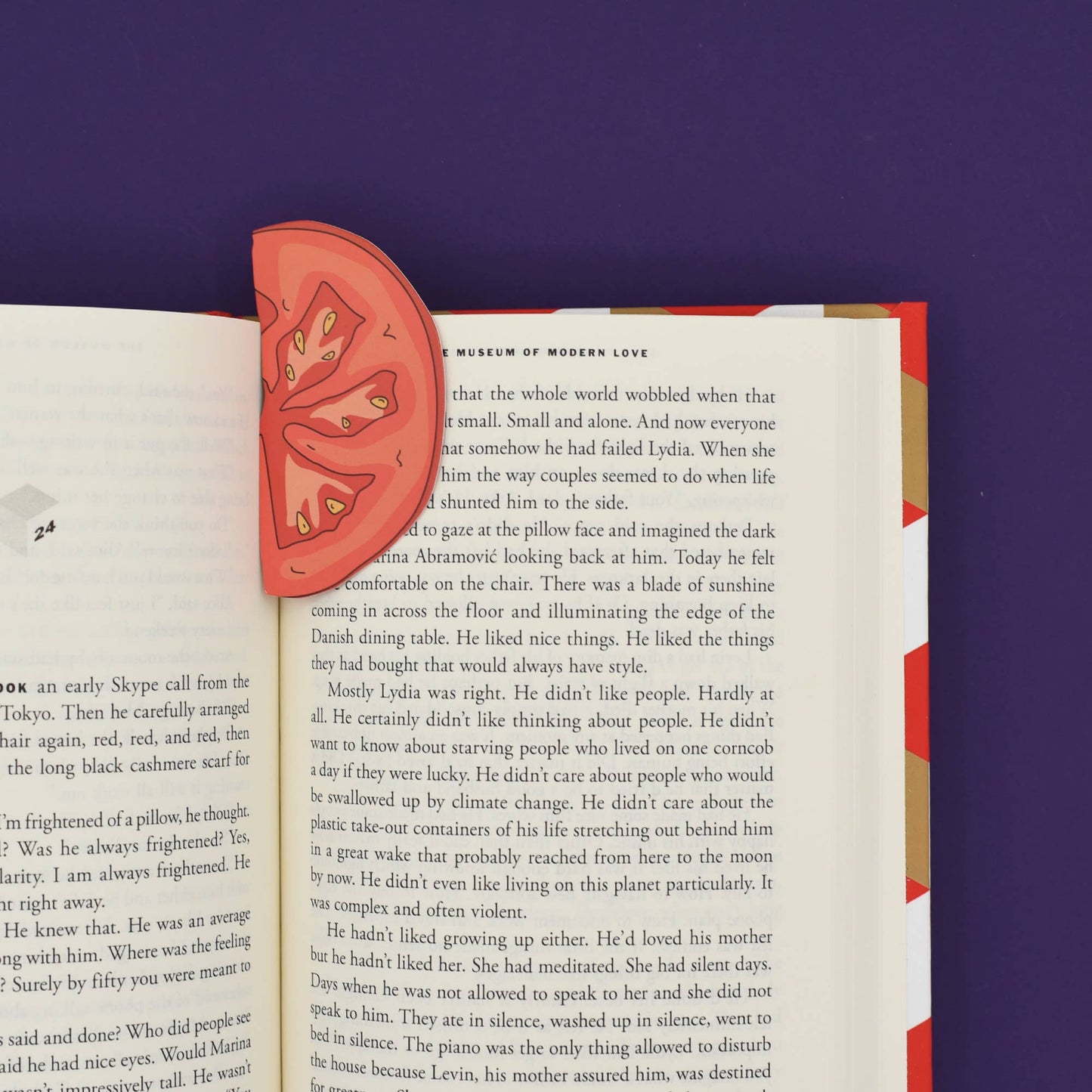 Tomato Slice Bookmark (it's die cut!)