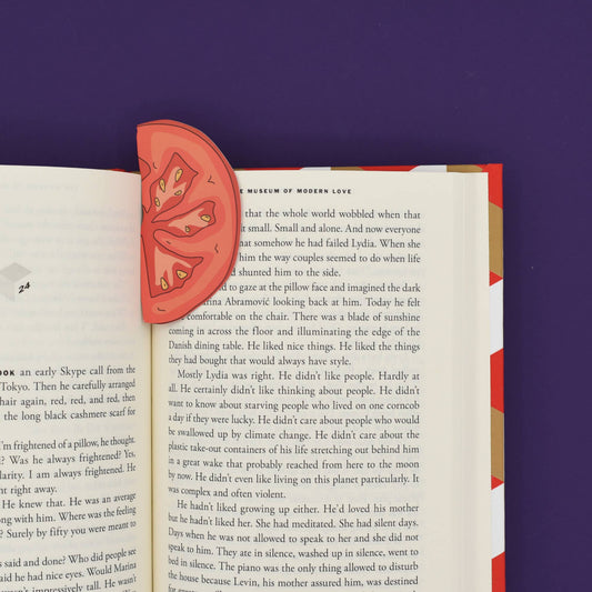 Tomato Slice Bookmark (it's die cut!)