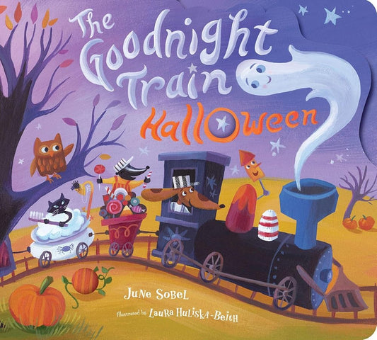 Goodnight Train Halloween Board Book: A Halloween Book for Kids (The Goodnight Train) cover image