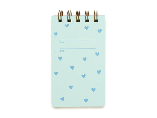 Reporter Notebook - Blue Hearts