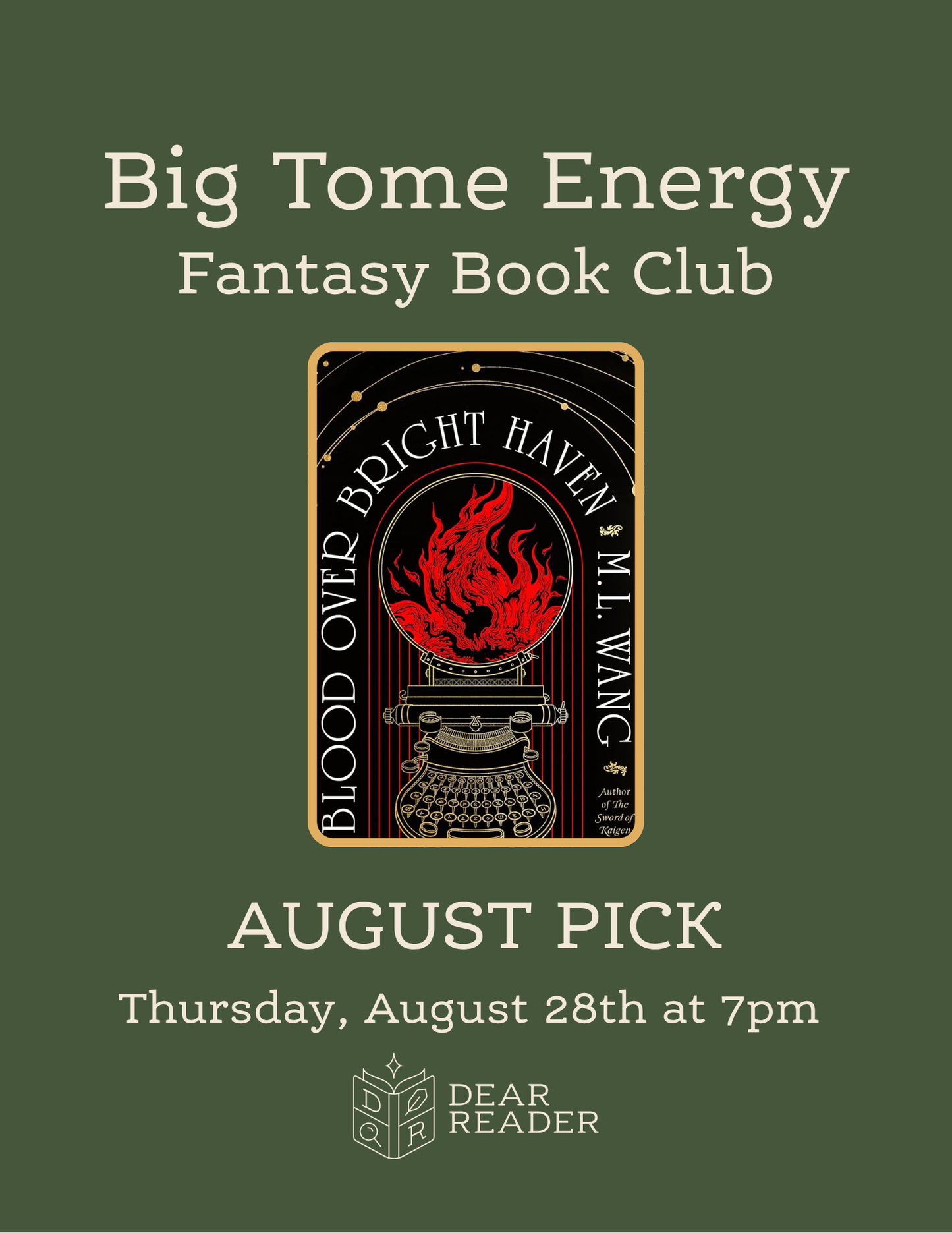 Big Tome Energy Book Club - August Pick