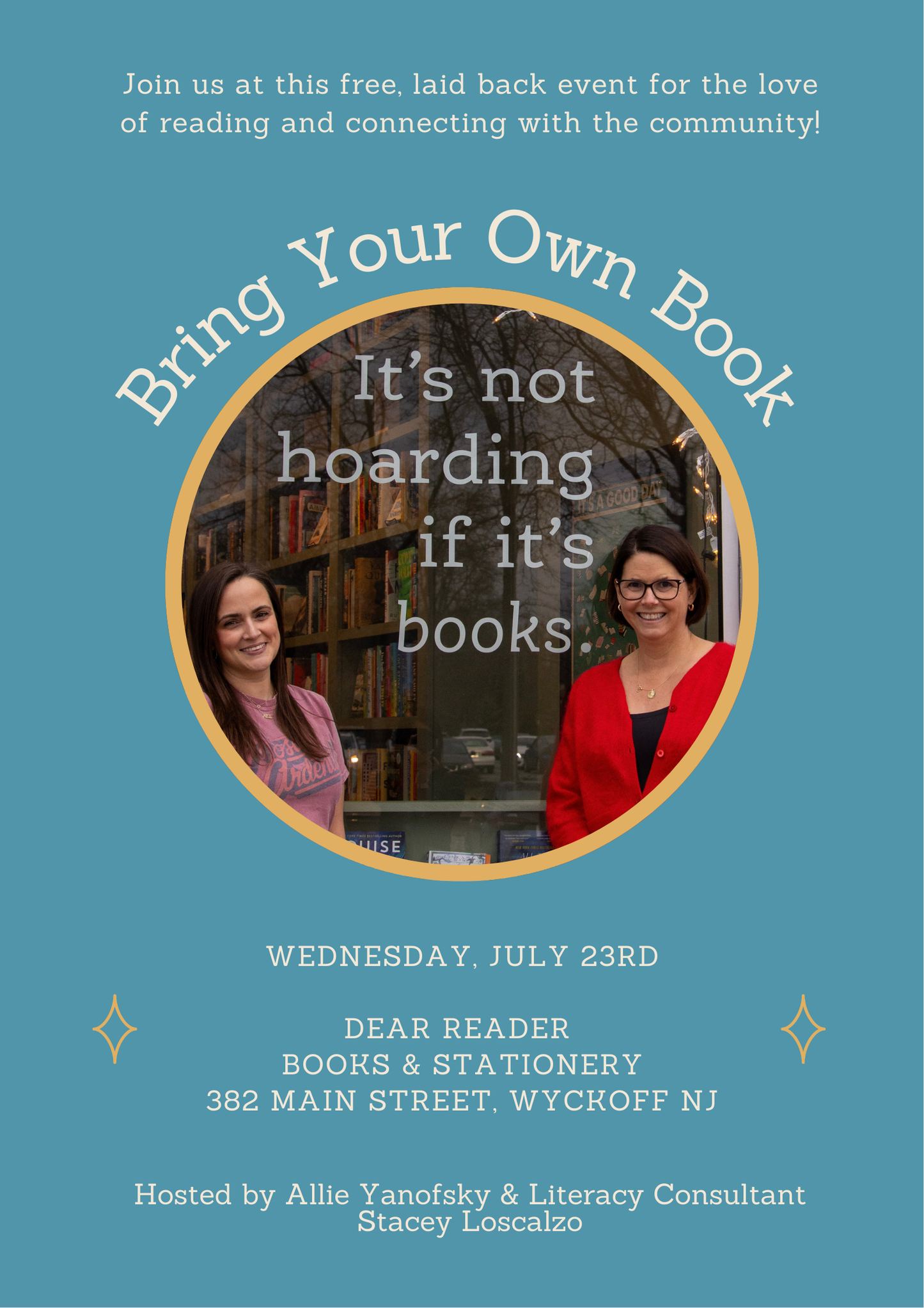 Bring Your Own Book - Wednesday, July 23rd