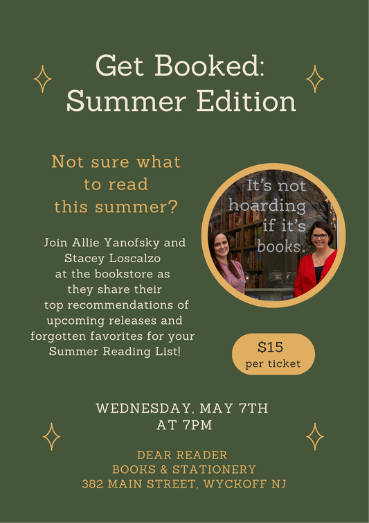 Get Booked: Summer Edition - Wednesday, May 7th at 7pm