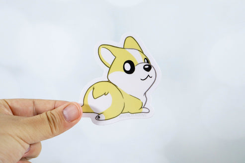 Cute Corgi Tan Butt Dog Sticker