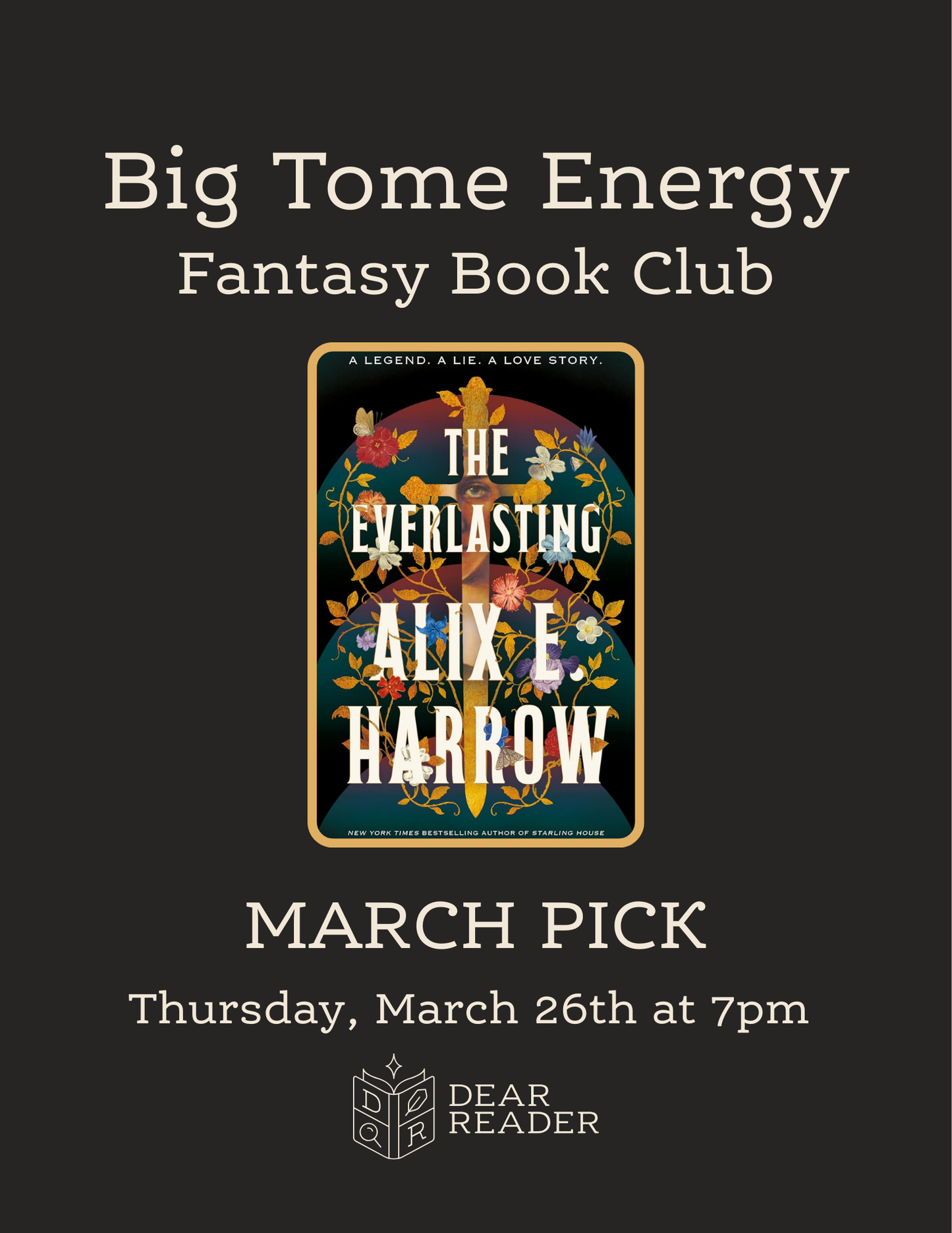 Big Tome Energy March Pick - The Everlasting by Alix E. Harrow