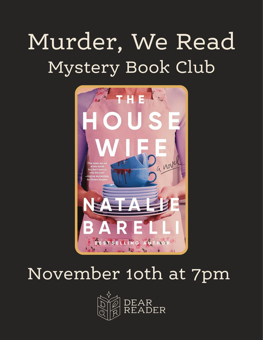 Murder, We Read Book Club NOVEMBER - The Housewife by Natalie Barelli