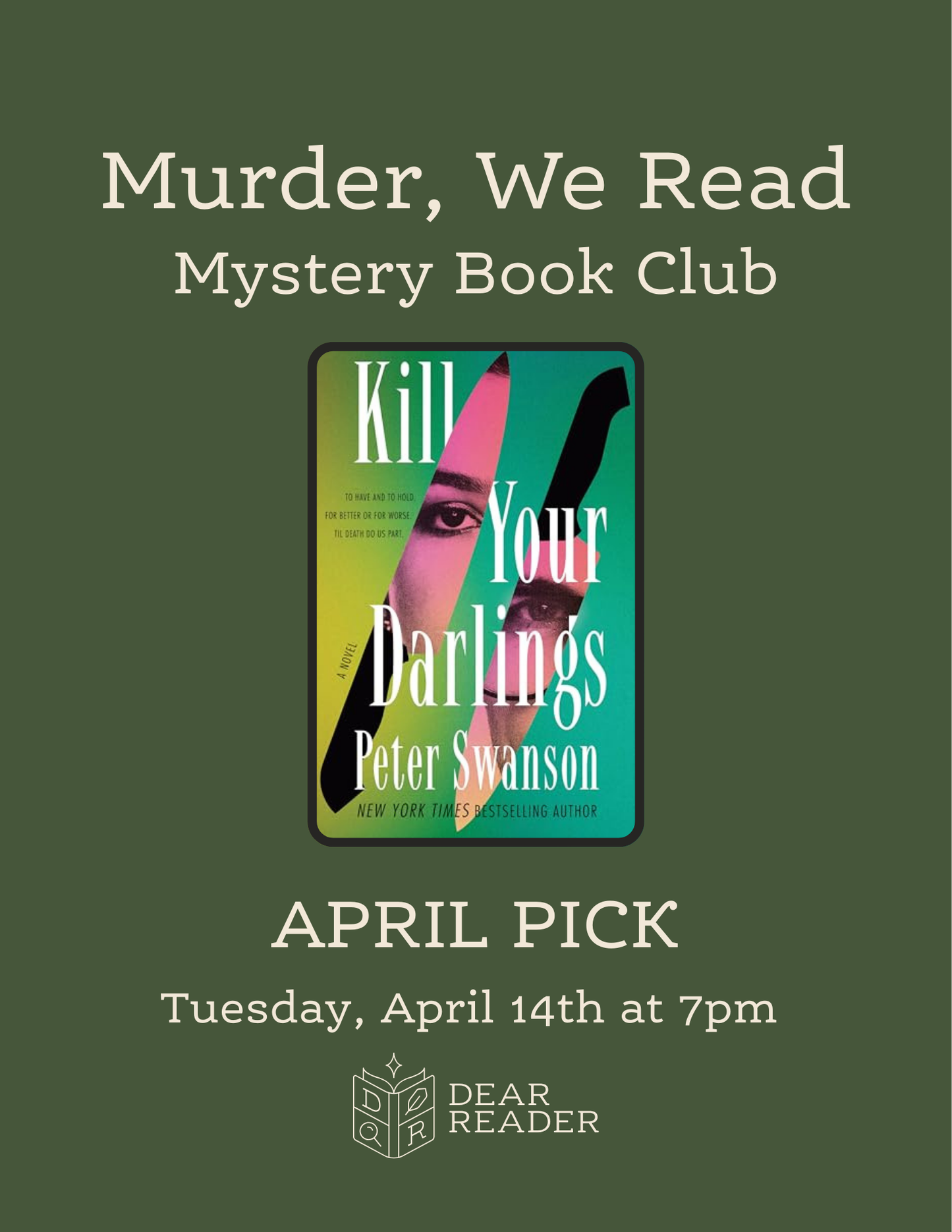 Murder, We Read Book Club - April Pick