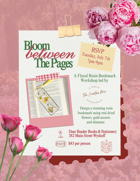 Bloom Between the Pages - Floral Resin Bookmark Workshop