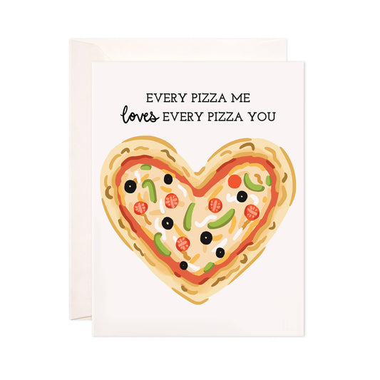 Pizza You Greeting Card - Perfect for Valentine's Day