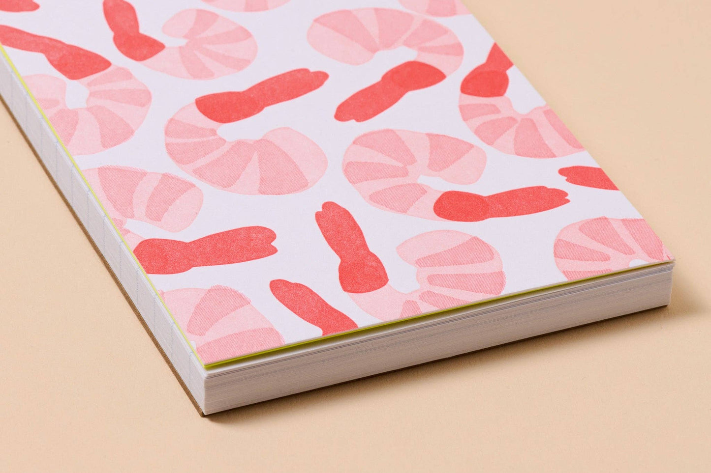 Shrimp Cocktail Letterpress Pocket-size Spiral  Notebook - Made in USA - Seafood, Shrimp Cocktail, Beach, Ocean, Foodie, Dinner Party, Coastal - , Housewarming Gift,  - Stocking stuffer, Holiday, Gift Guide