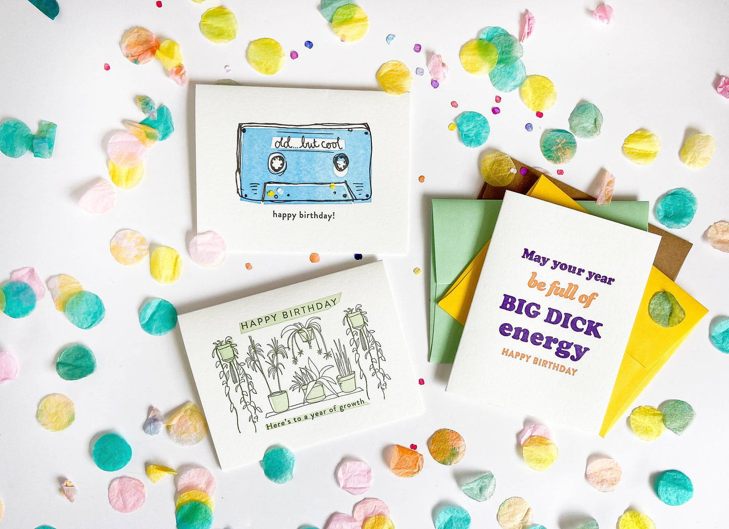 Cool Mixtape Birthday - Letterpress Birthday Greeting Card