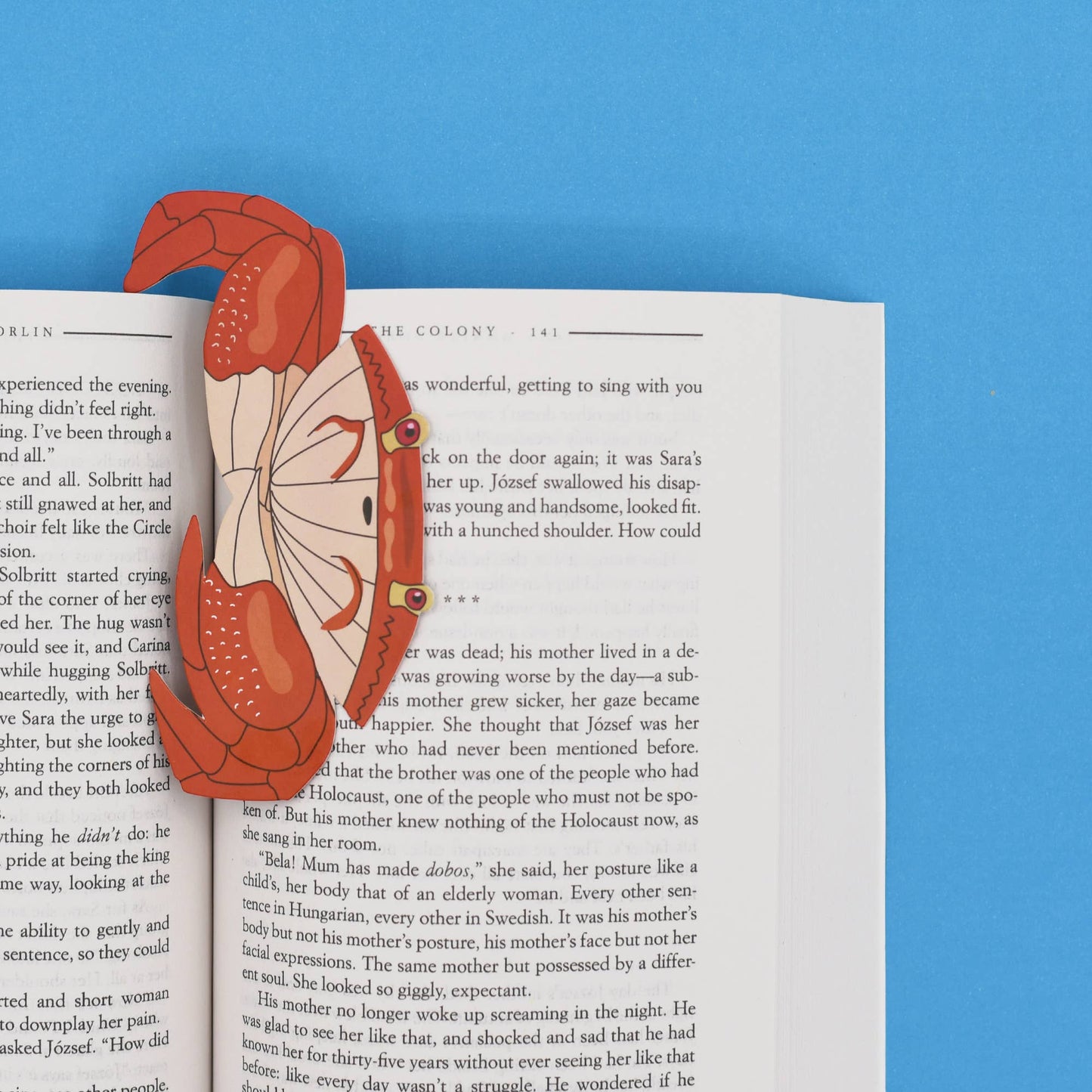 Crab Bookmark (it's die cut!)