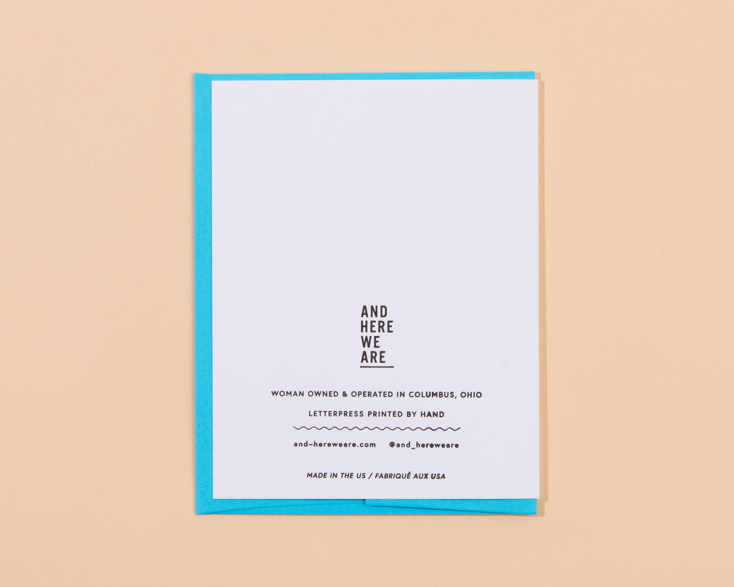 Smiley Thanks Letterpress Greeting Card