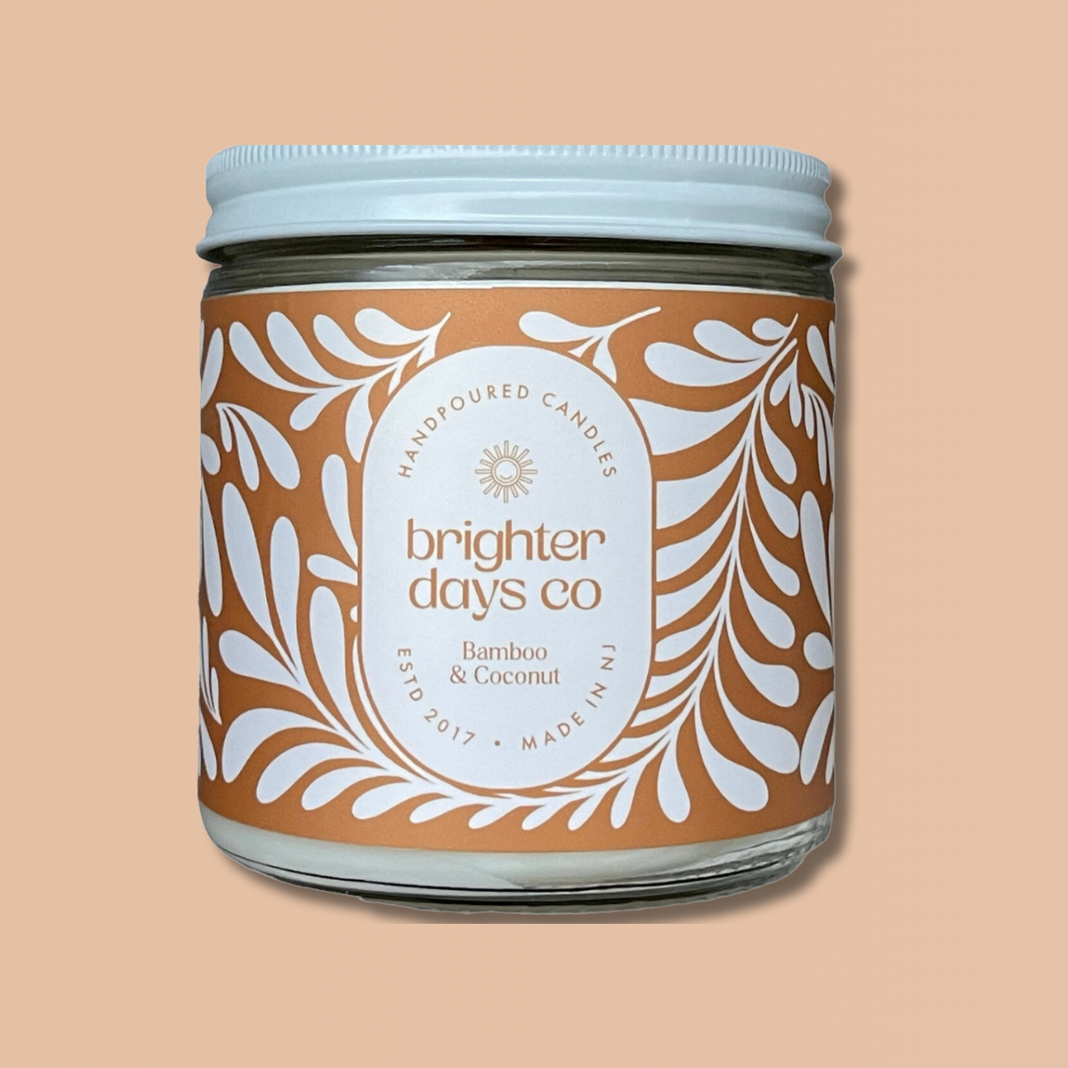 "Bamboo and Coconut" Wooden Wick Soy Candle