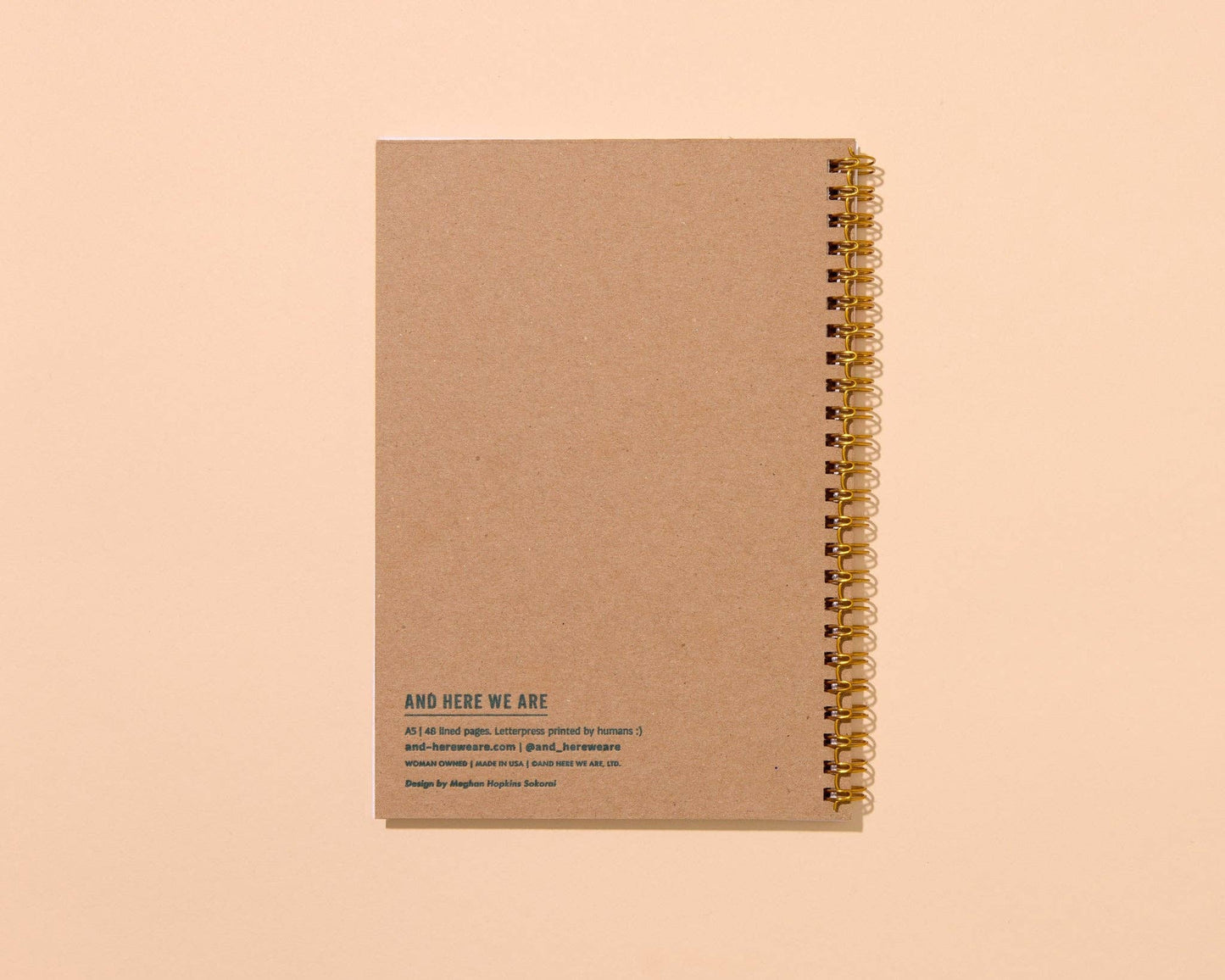 Letterpress A5 Spiral Notebook—Strawberry (Colorful Berries)