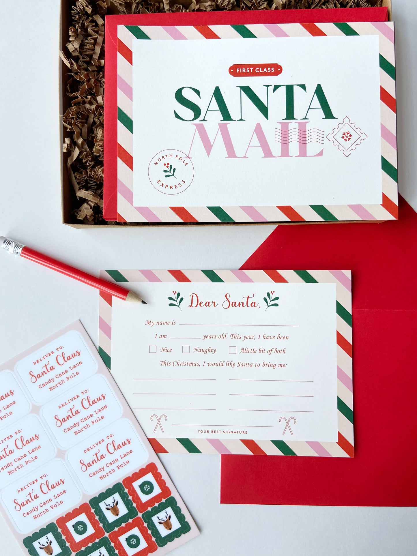 Santa Mail: Letters to Santa- Kit for Kids