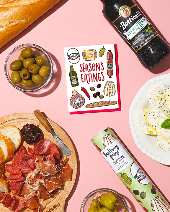 Italian Meat & Cheeses Holiday Card