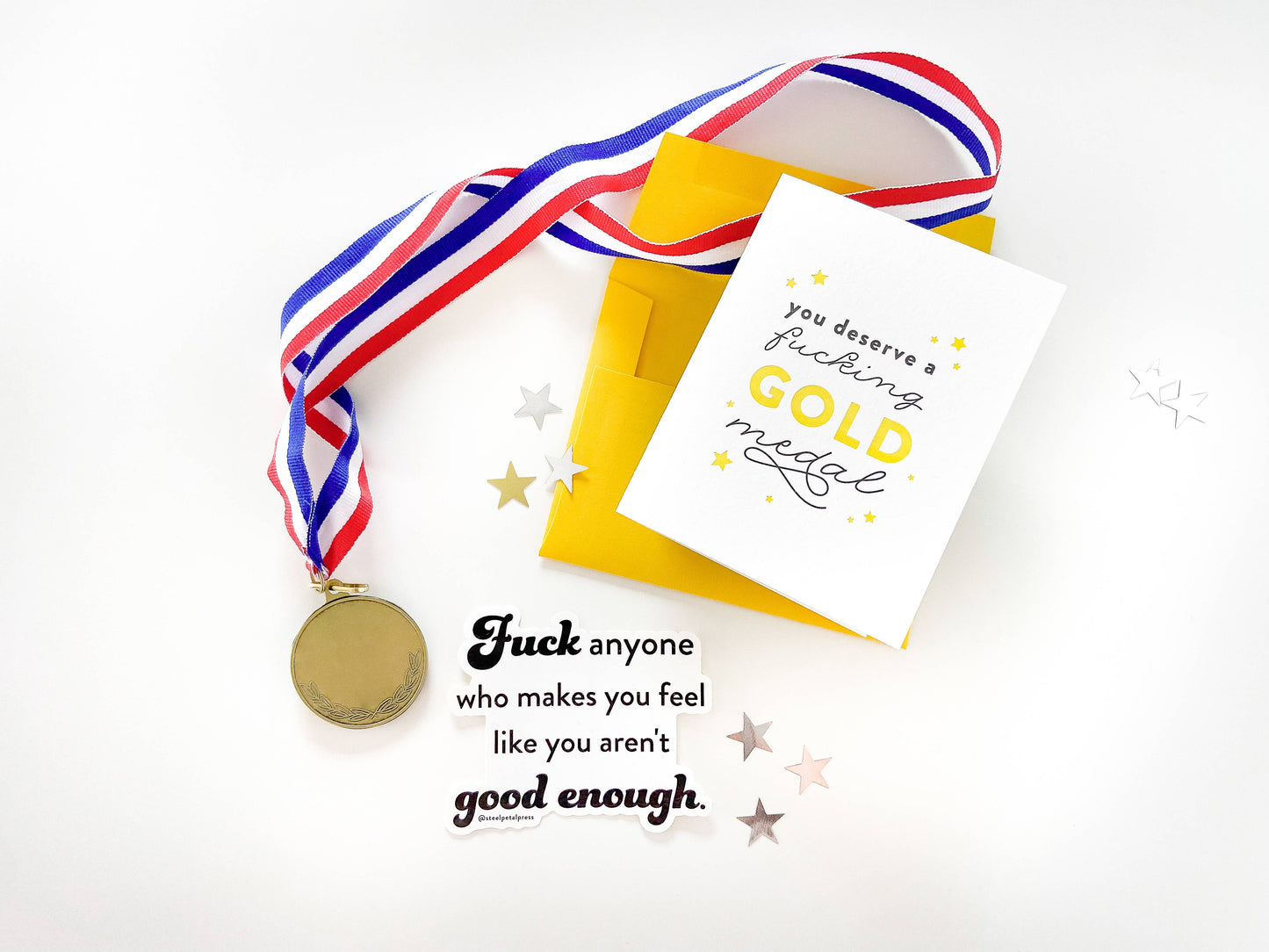 Gold Medal - Encouragement and Sympathy Greeting Card