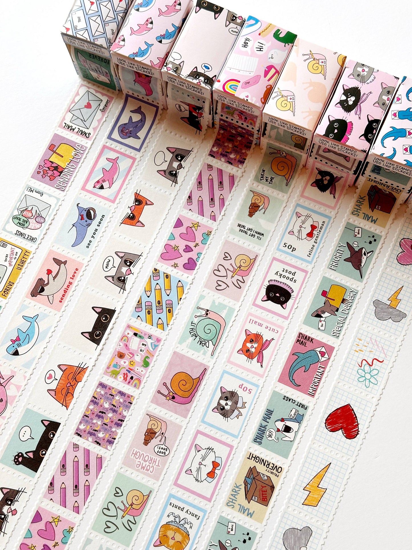 Fancy Felines Faux-stage Stamp Washi