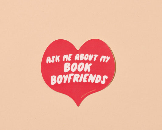 Vinyl Sticker by Your Gal Kiwi—My Book Boyfriends (Heart)
