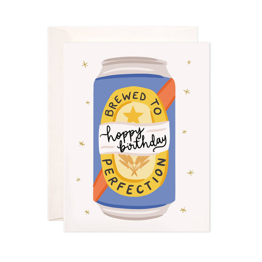 Brewed Birthday Greeting Card - Beer Birthday Card